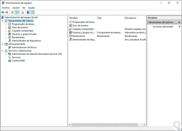Cómo entrar a Administración de equipos en Windows 10 Solvetic