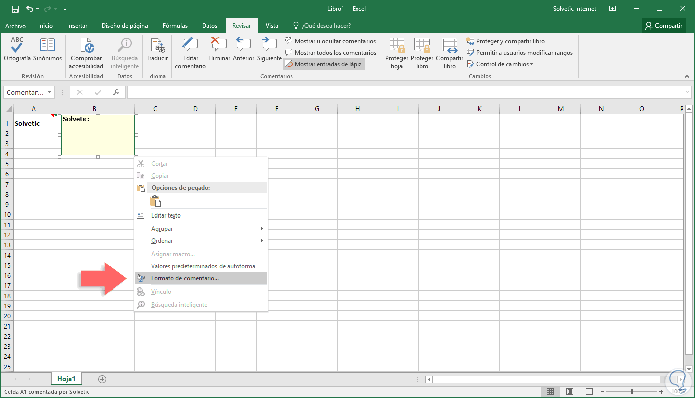 Cómo insertar imagen Excel en celda, comentario o
