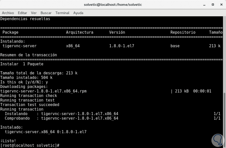 Cómo instalar y configurar VNC Server en CentOS 7 Solvetic
