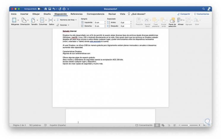 Cómo poner en horizontal solo una hoja en Word Mac Solvetic