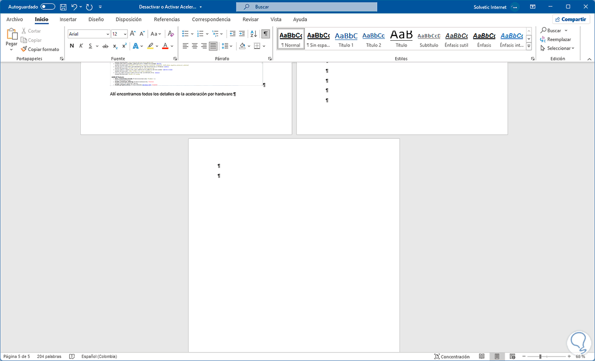 Cómo Eliminar una Página en Blanco de Word 2021 Solvetic