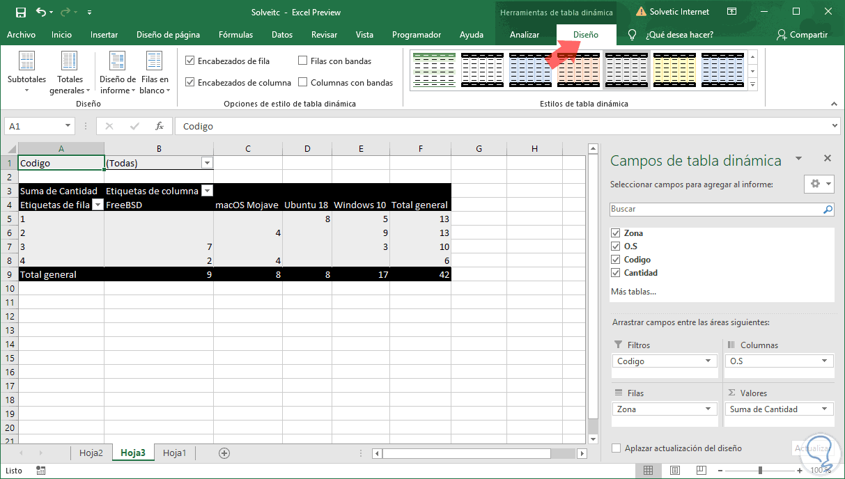 Cómo hacer una tabla dinámica Excel 2019 Solvetic
