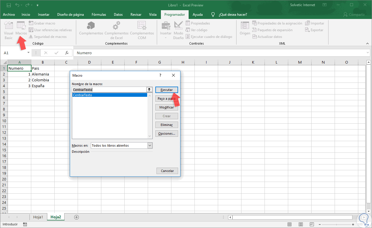 Cómo hacer una macro Excel 2019, 2016 Solvetic