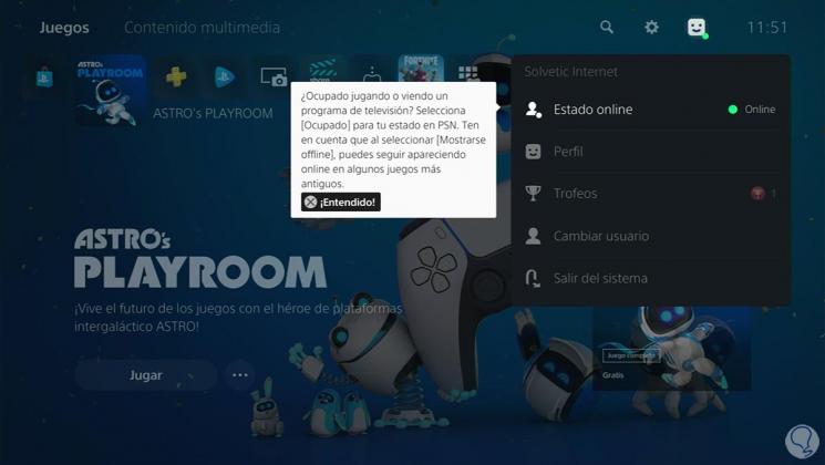 Cómo iniciar sesión en PlayStation Network PS5 Solvetic