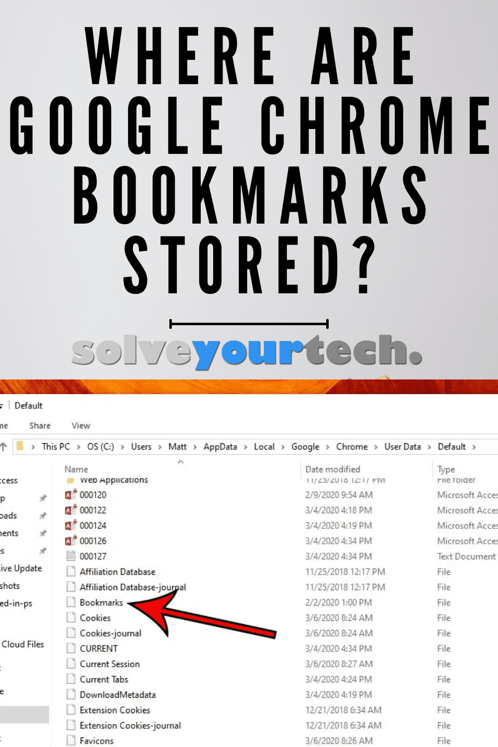 Chrome Bookmarks Location Guide