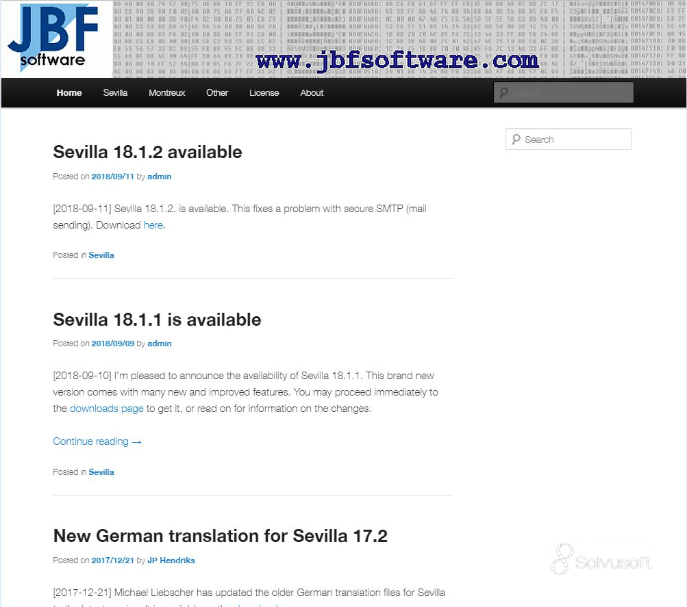 关于 JBF Software （软件公司）