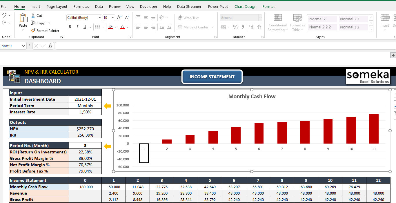 Npv Calculator Excel Template