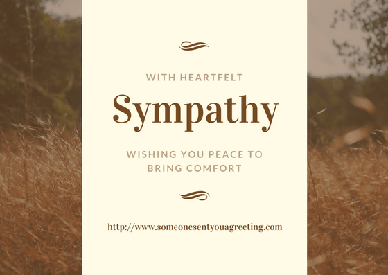 Sympathy eCards Someone Sent You A Greeting
