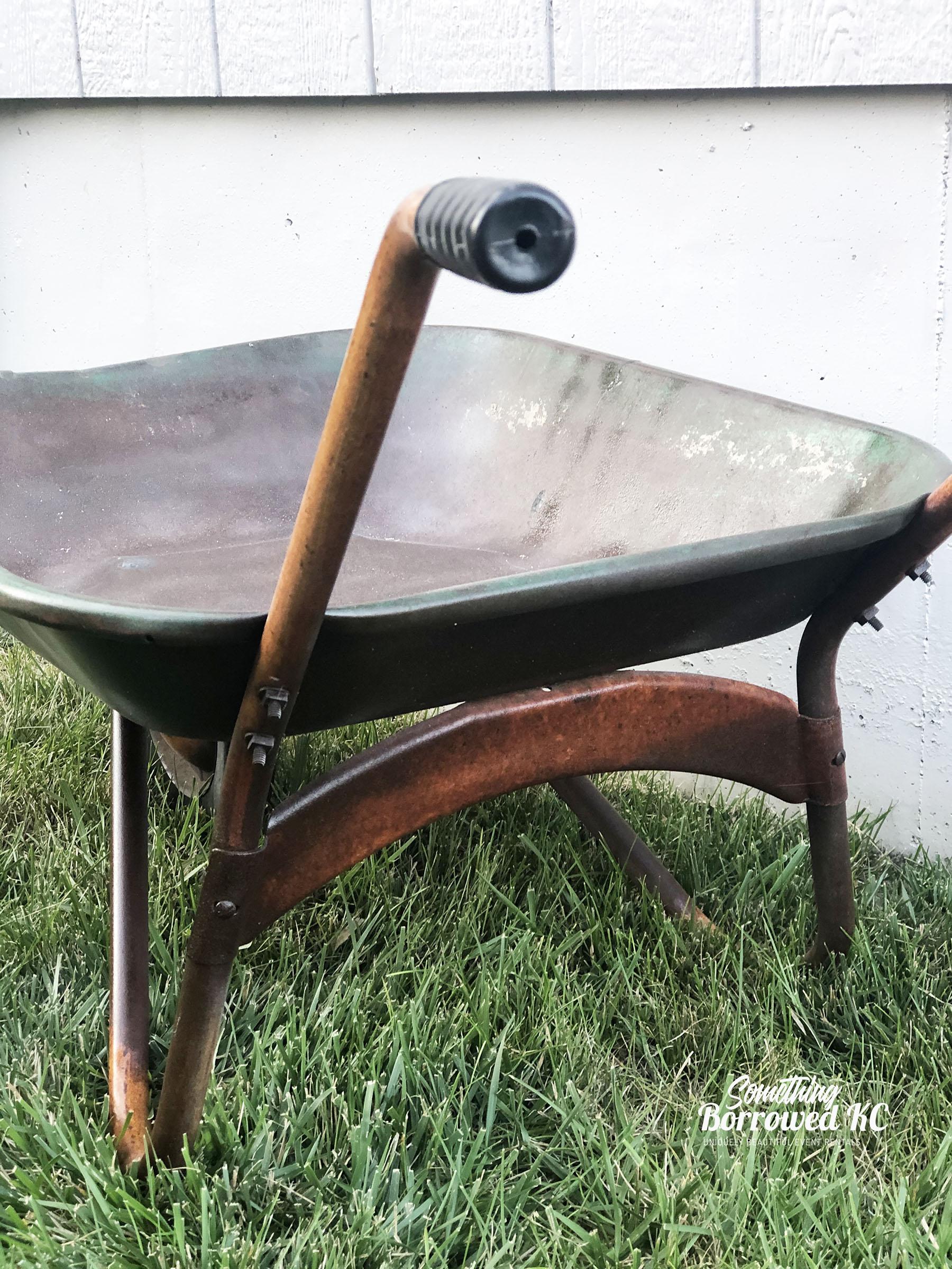 Rustic Wheelbarrow Beverage Tub10 Something Borrowed KC