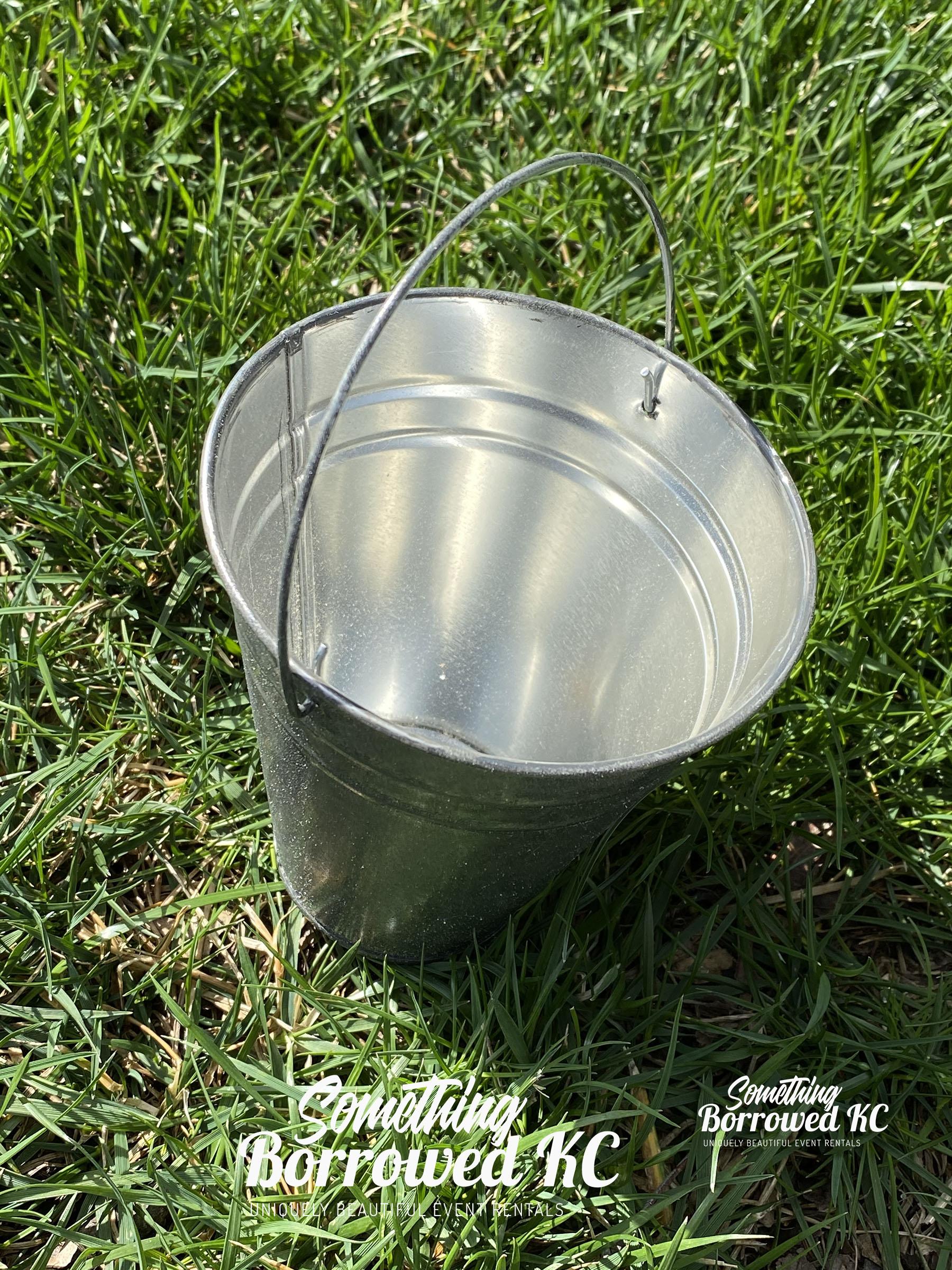 Small Galvanized Metal Hanging Bucket1.50 Something Borrowed KC