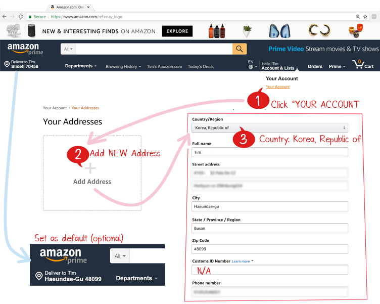 Is Amazon available in South Korea?