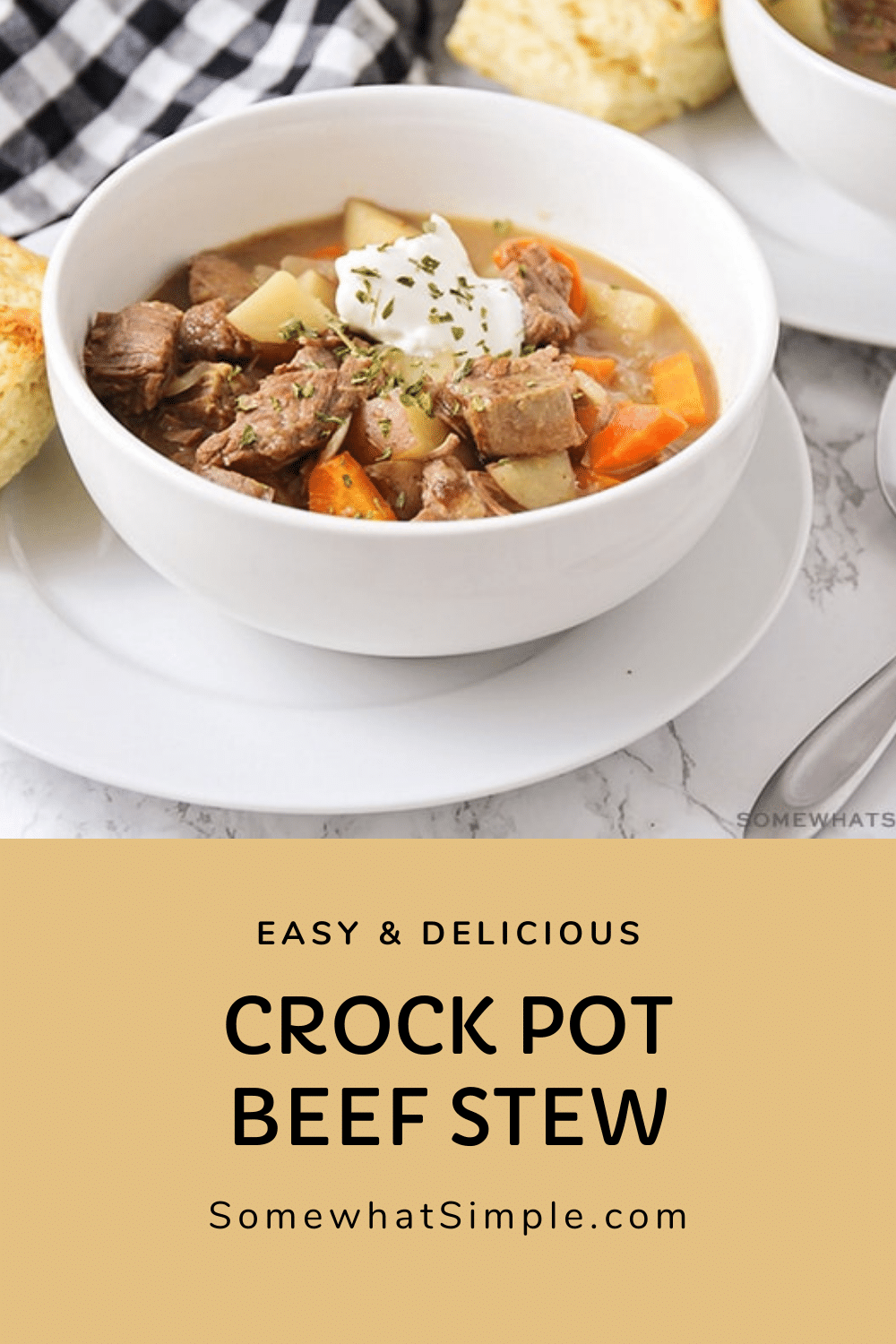 Crock Pot Beef Stew (Easy Recipe) Somewhat Simple