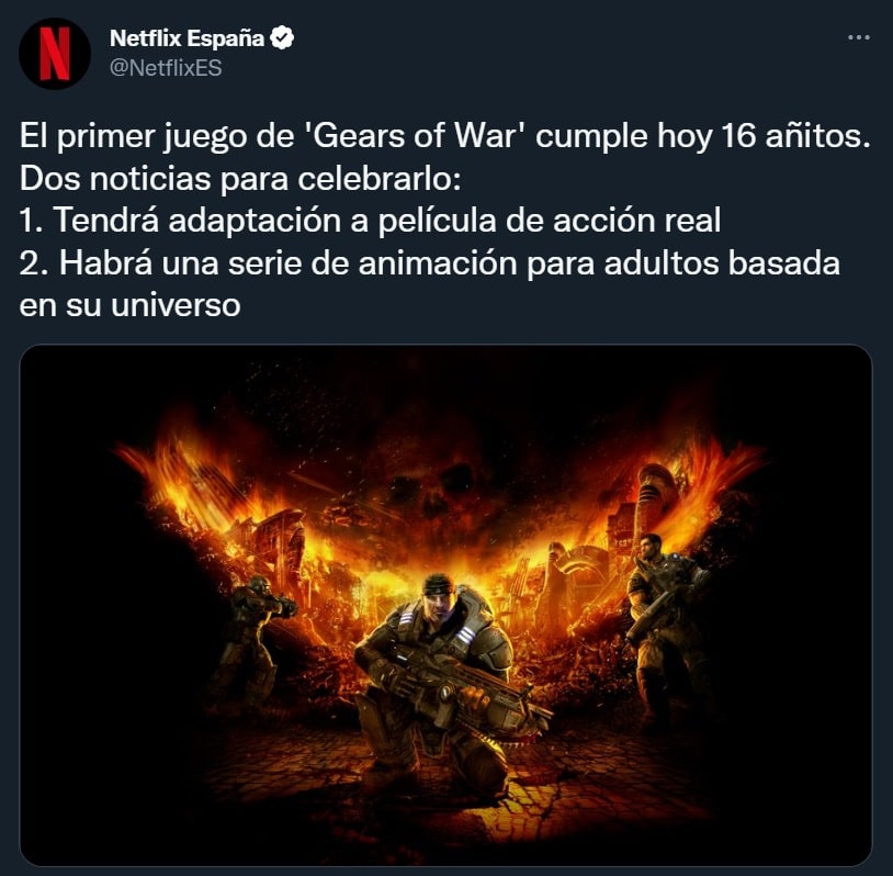 Gears of War movie announced for Netflix, along with other new projects