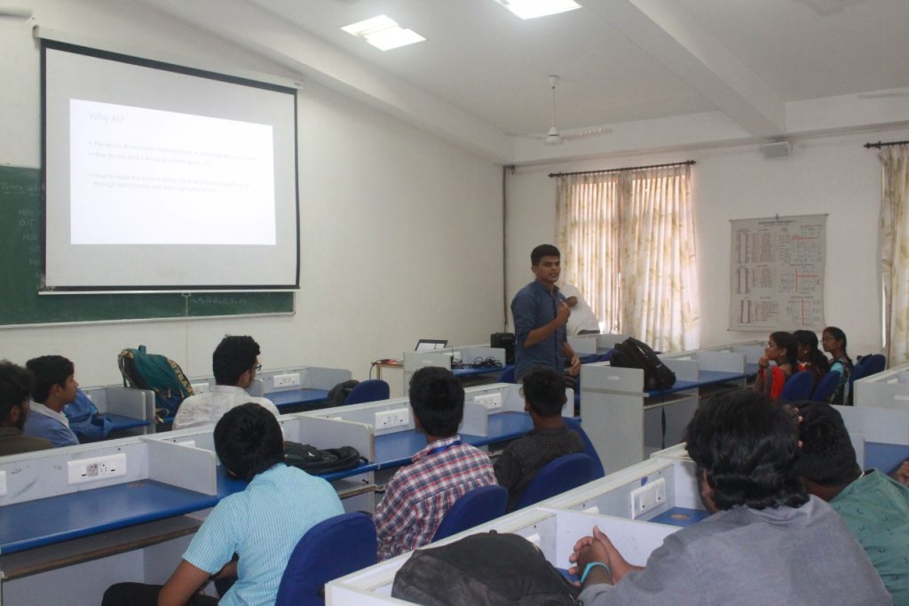Guest lecture on &quot;Need of artificial intelligence in image processing