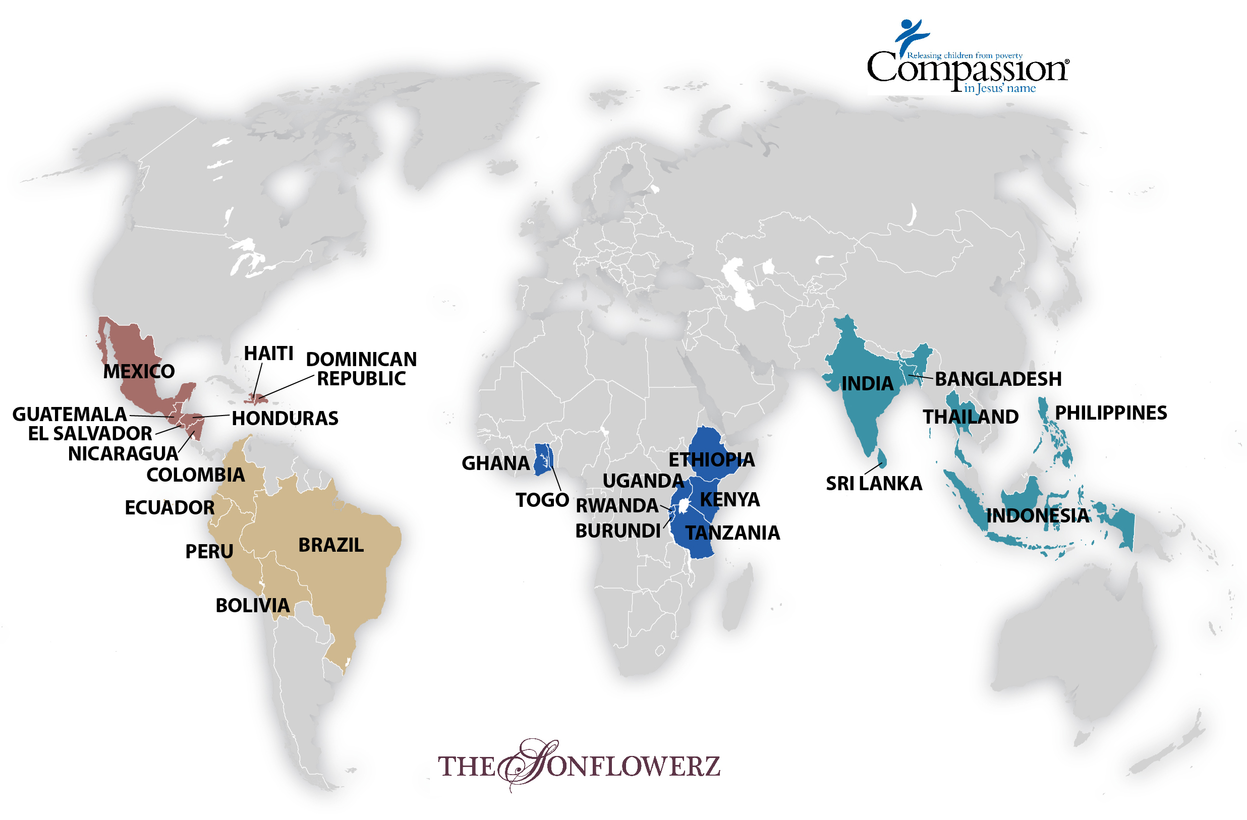 Compassion International Globe Map Sisterhood The Sonflowerz Official Blog