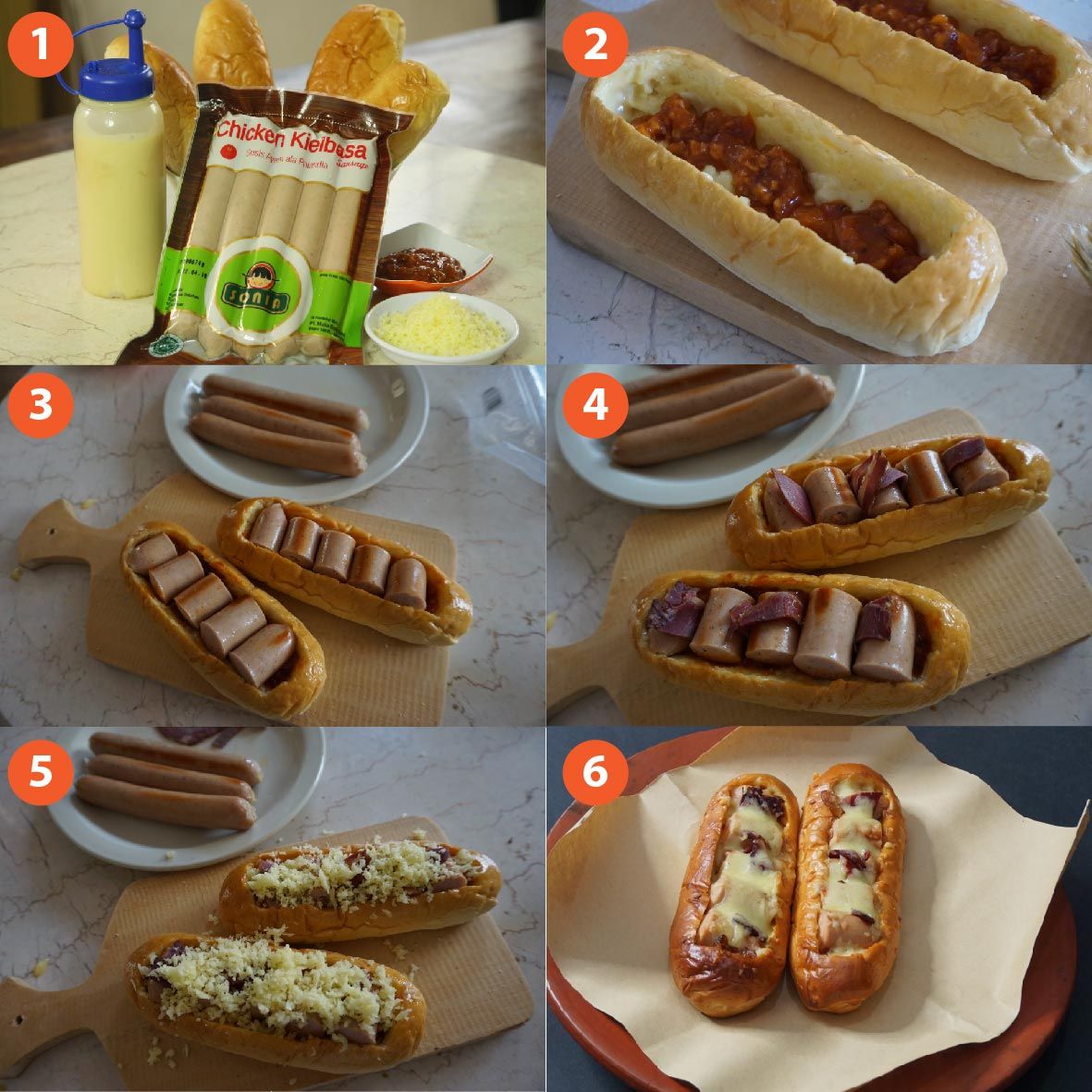 Cheesy BBQ Chilli Hotdogs Sonia Premium Sosis Dunia