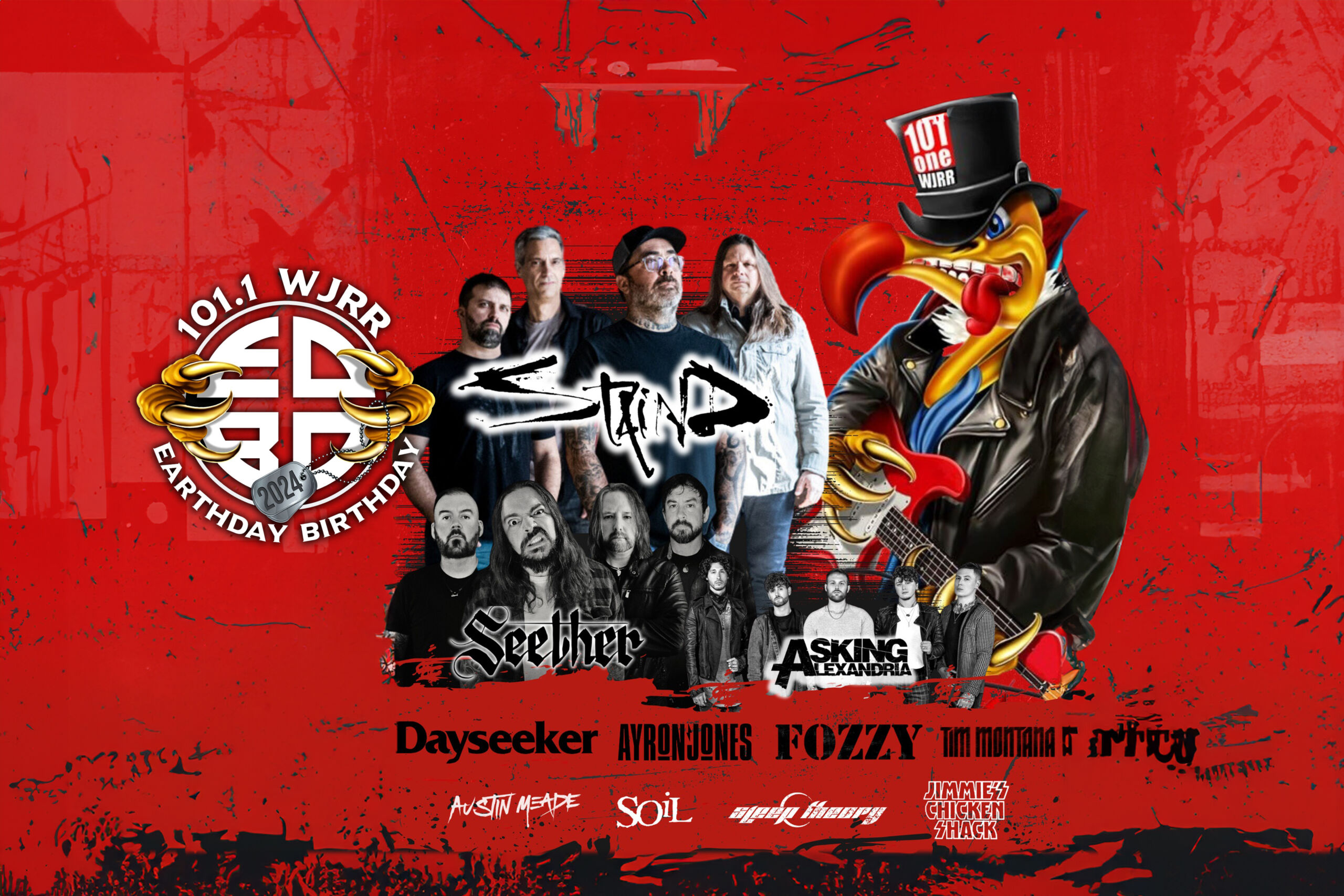 STAIND, SEETHER & ASKING ALEXANDRIA Among Bands Confirmed For 2024