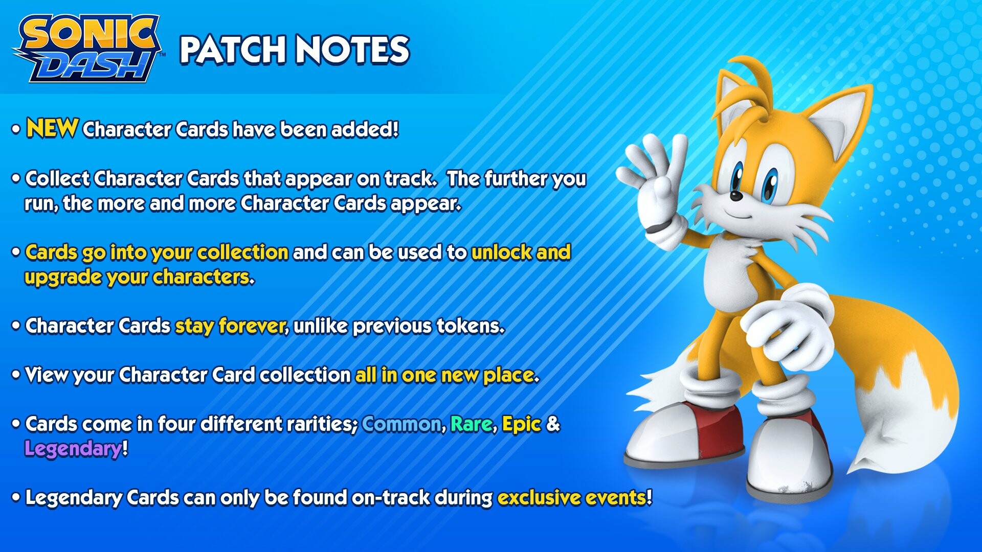 Sonic Dash Introducing New Character Card Unlock System - Games