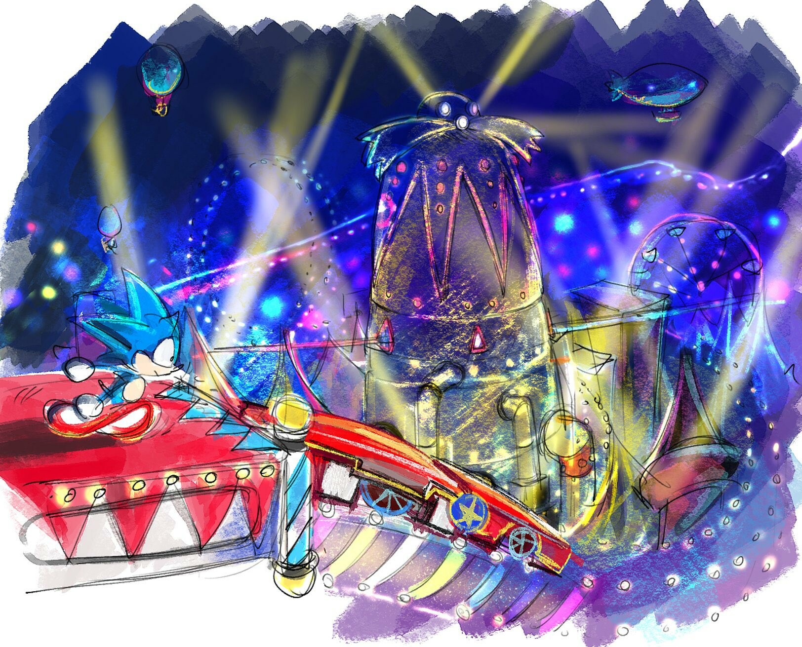 New Sonic Superstars Stage Revealed Pinball Carnival Zone Games