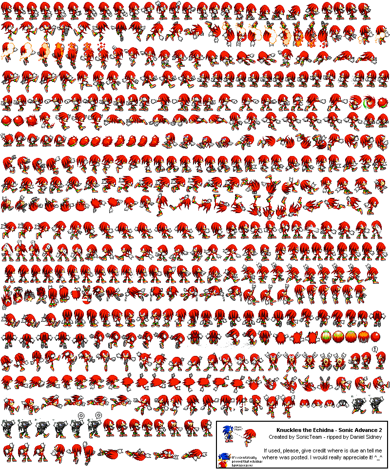 Sonic World Media Center Sprite Archive Knuckles