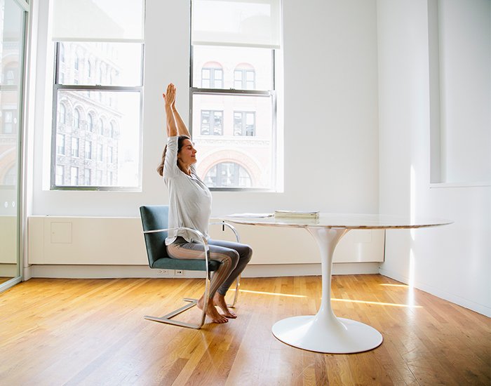 An Office Yoga Sequence to Restore and Rejuvenate Sonima