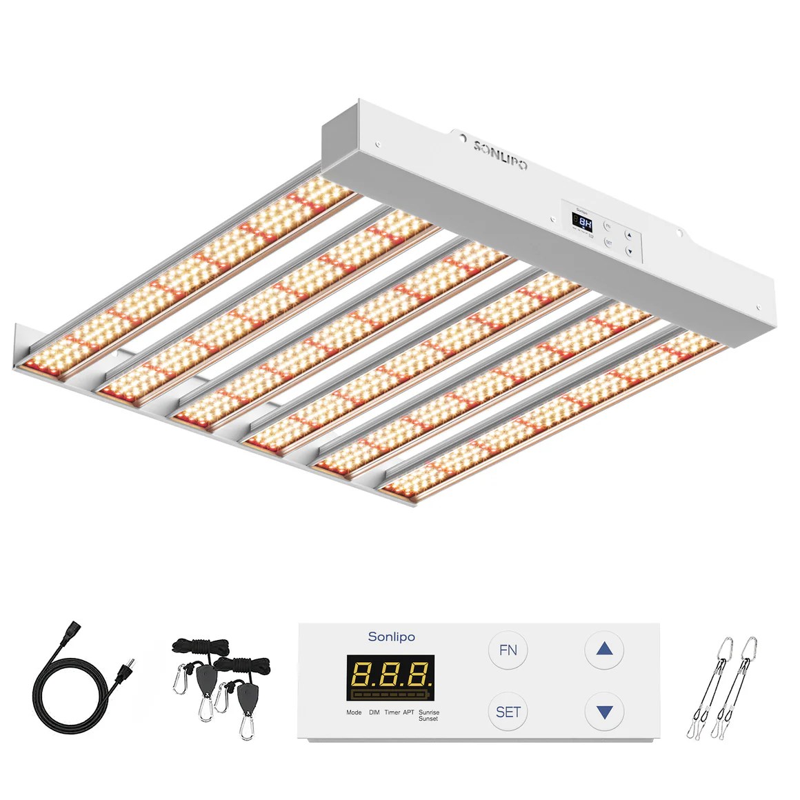 Sonlipo SPFPRO2000 LED Grow Light 200W with Full Spectrum Veg & Bloom