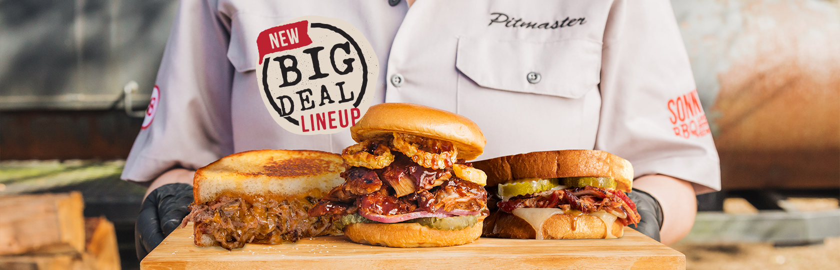 The Real Deal Rib Sandwich + New Big Deal Lineup at Sonny's BBQ Sonny