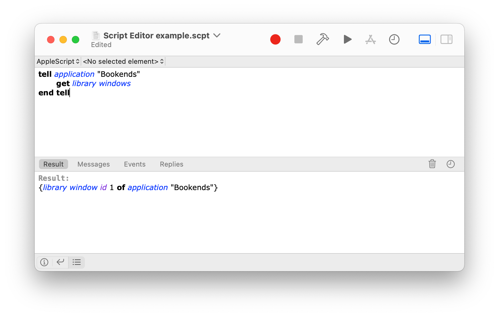 Bookends — Scripting