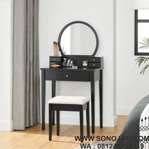 Set Meja Rias Modern Vose Makeup Sono Jati Furniture