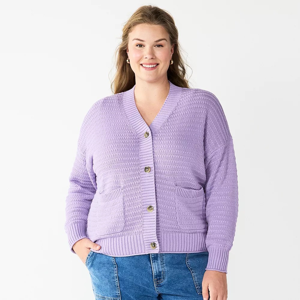 Plus Size Sonoma Goods For Life® Cropped Cardigan | Sonoma Clothing Store