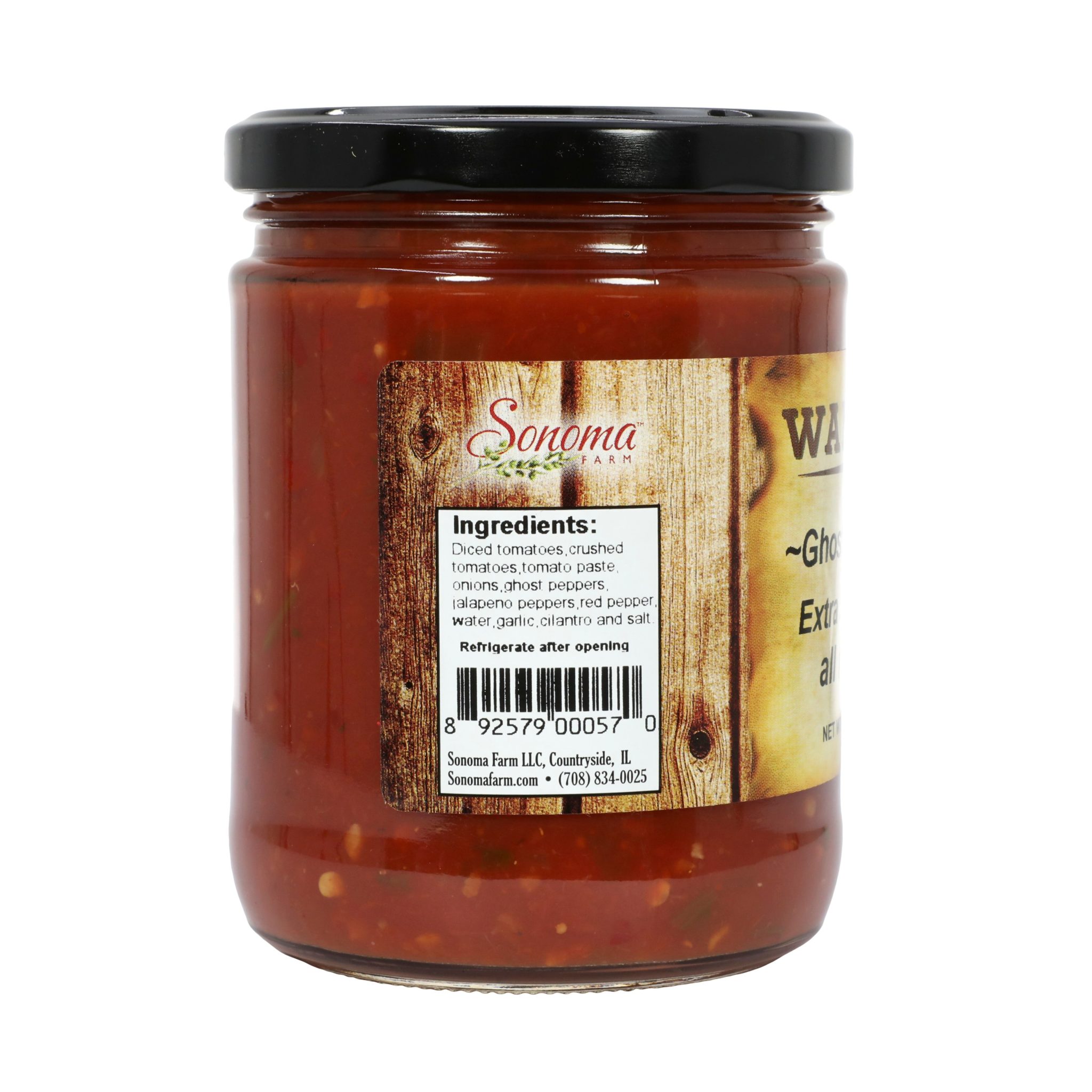 XX Ghost Pepper Salsa 16oz 454g Sonoma Farm