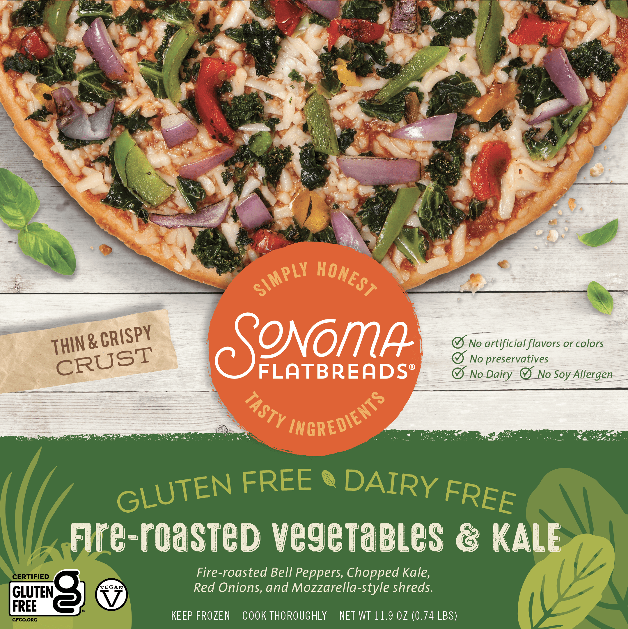 Traditional GlutenFree Pizza Sonoma Flatbreads