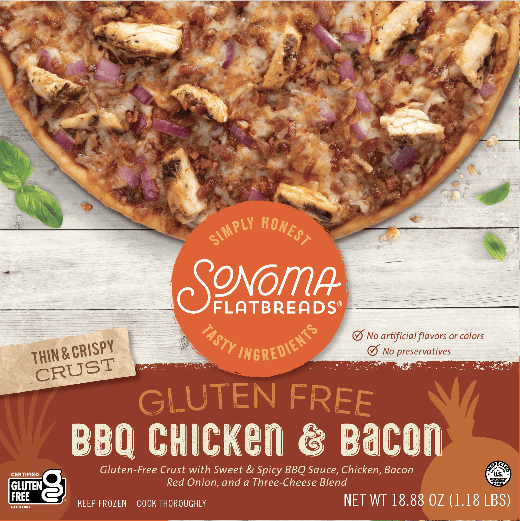 Traditional GlutenFree Pizza Sonoma Flatbreads