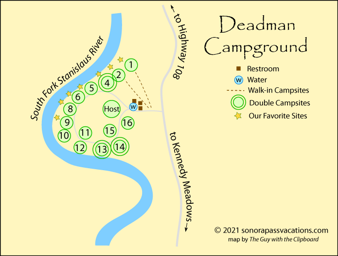 Deadman Campgrund Map