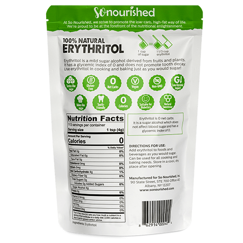 Granular Erythritol Sweetener 0Cal, 0Carb, NonGMO Sugar Substitute
