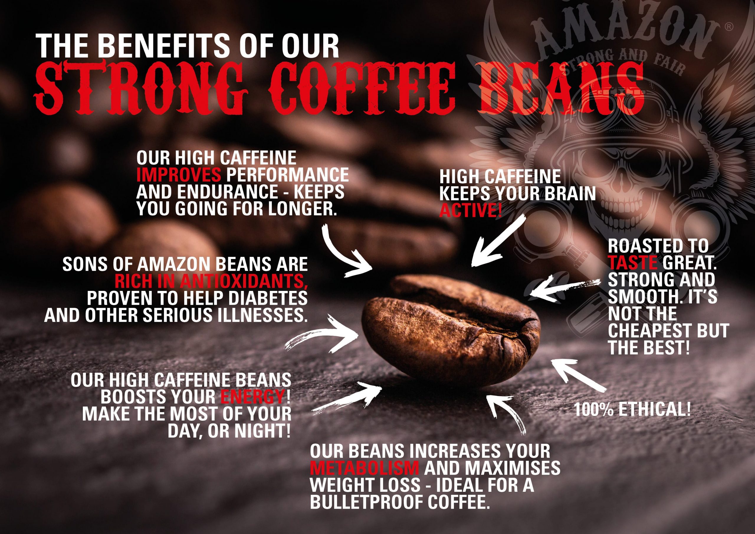 Strong coffee beans Sons of Amazon