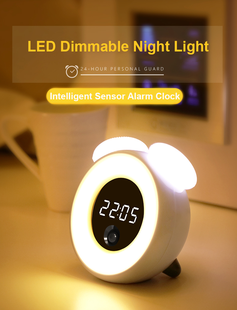Mushroom LED Motion Sensor Clock Sooncor Store