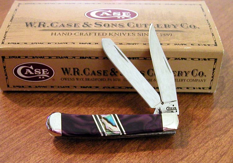CASE PURPLE SPINY KNIVES