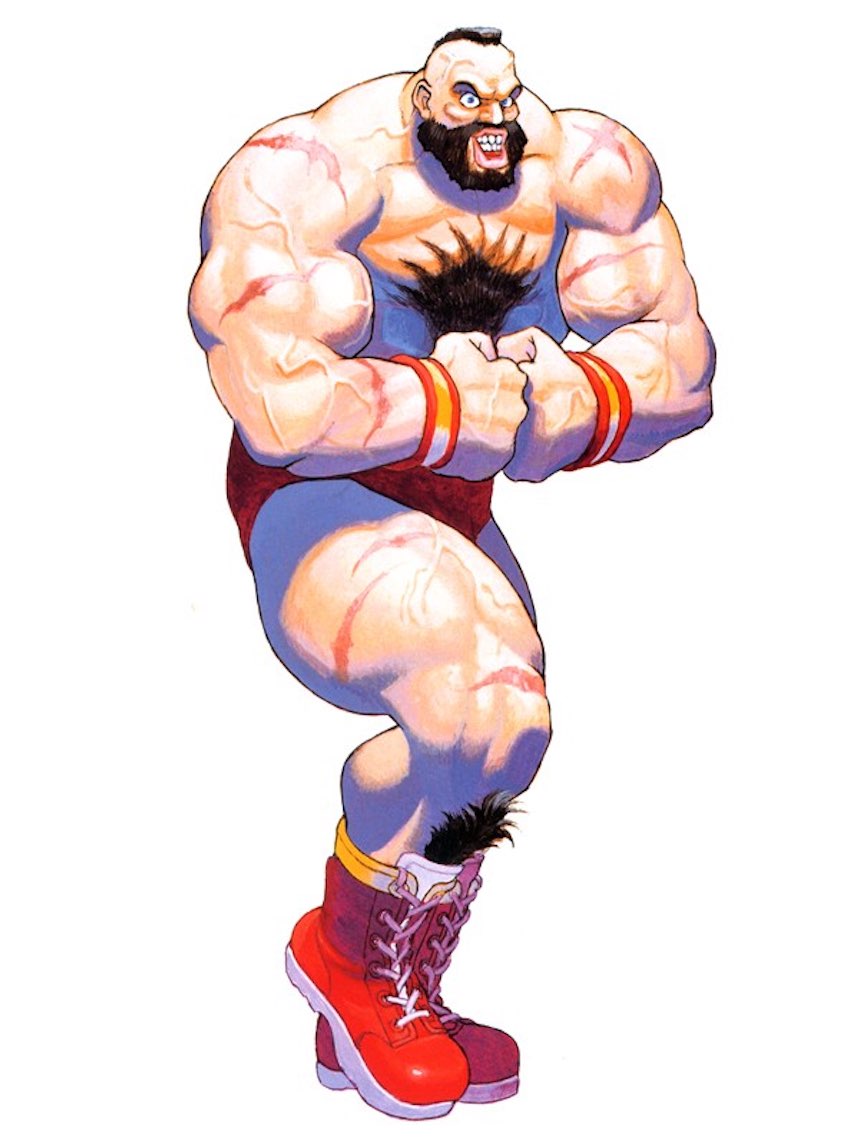 El amigo de todos los niños Zangief "El Ciclón Rojo"