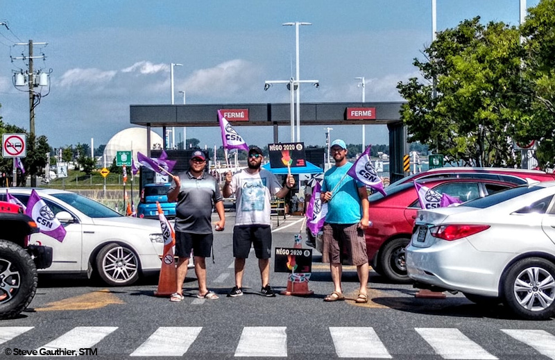 La grève se poursuit à la traverse SorelTracySaintIgnacedeLoyola