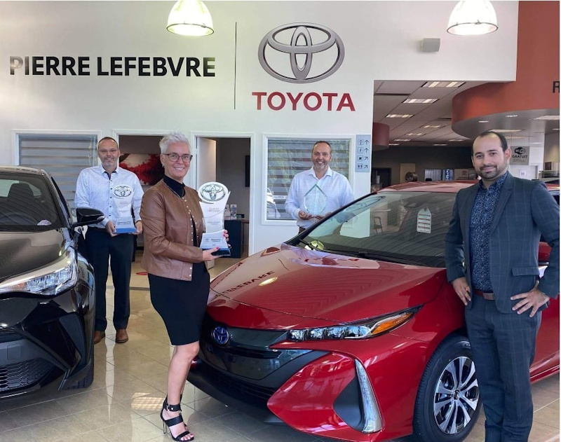 Pierre Lefebvre Toyota se distingue pour une 2e année consécutive