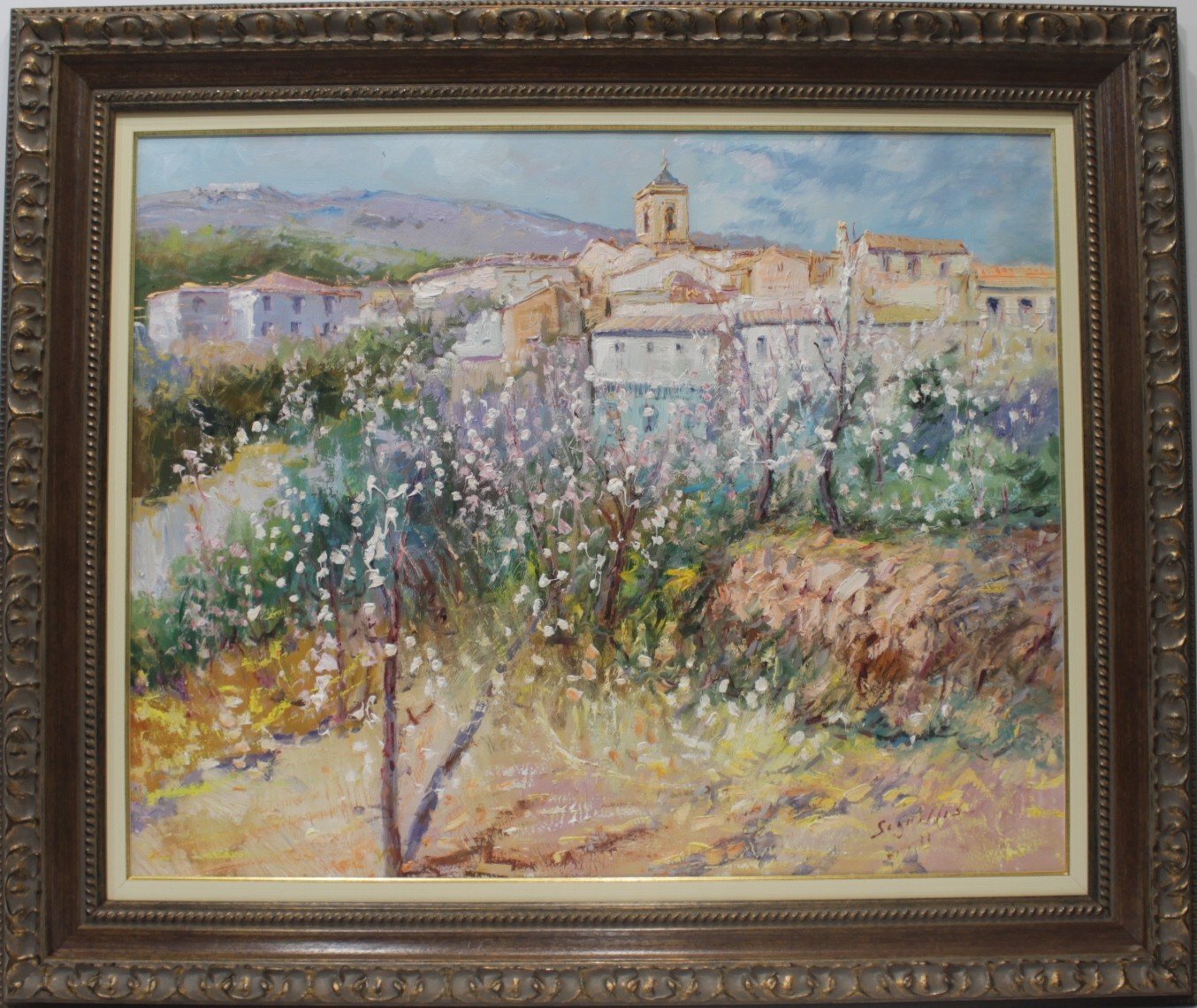 Antonio Segrelles Landscape. Original oil paintings for sale at