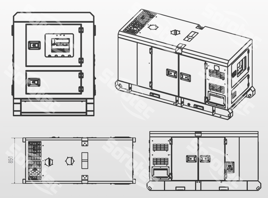 Wholesale High Performance Cummins Whole House Generator Yto Diesel