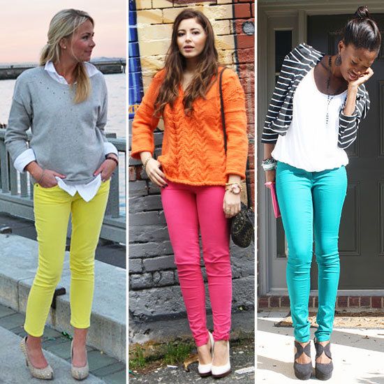 Various Ideas for Combining Your Colored Jeans SORTRA