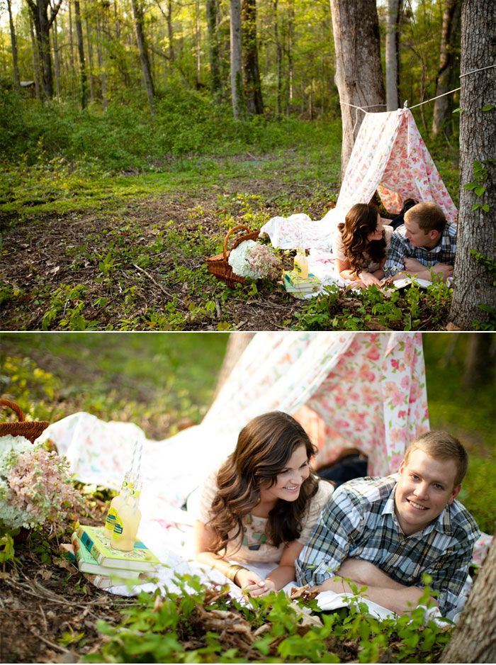 34 Picnic Themed Engagement Photo Shoot Ideas SORTRA