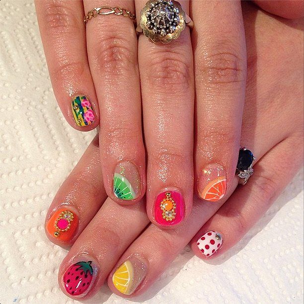 33 Fruity Nail Art Design Examples
