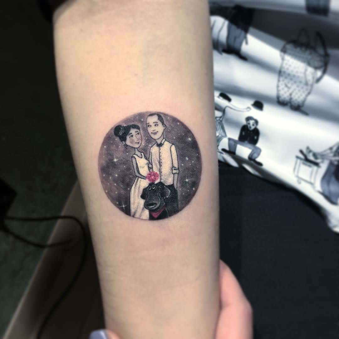 20 Miniature and Modern Circle Tattoos by Eva Krbdk