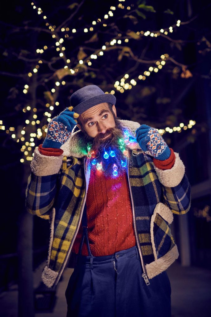 Guys are Decorating Their Beards with Shiny Lights for Christmas SORTRA