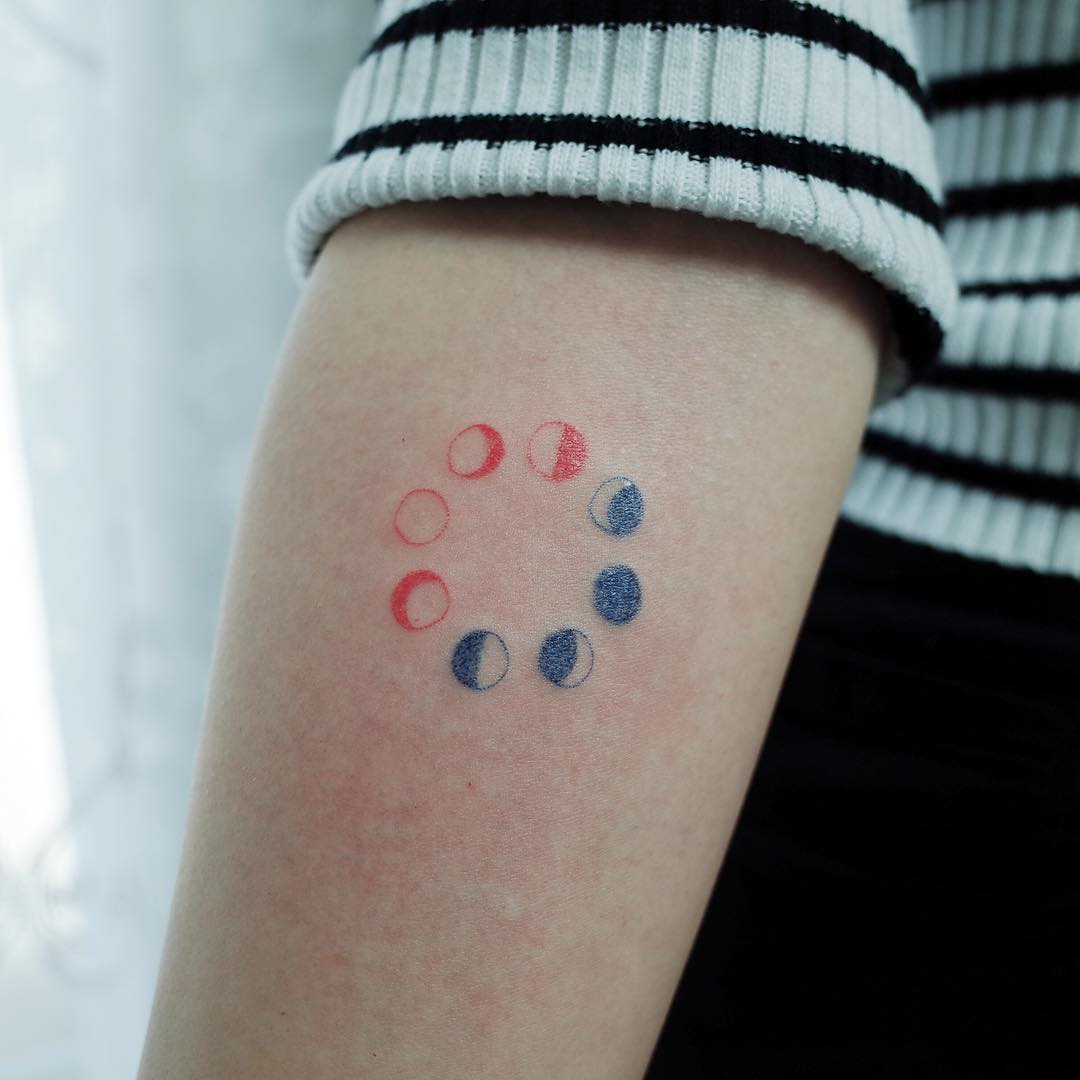 Minimalist HandPoke Tattoo Designs by Shin Yeoreum