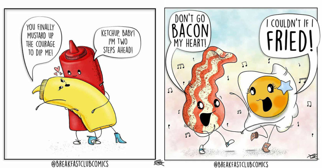 “Breakfast Club Comics” Where Puns are Tasteful and Meals Hilarious